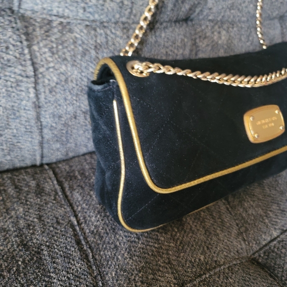 Michael Kors Suede Quilted Chain Crossbody - Picture 14 of 15